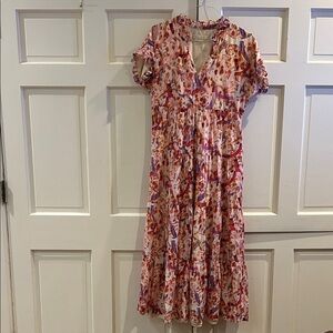 Marie Oliver “Farah” dress medium abstract print